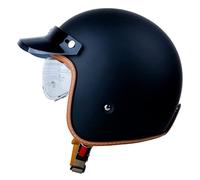 Motorcycle Open-Face Helmet with Double Visor Retro Motorcycle Half Helmet Motorbike Jet Helmet Scooter Helmet DOTECE Certified Helmet for Men and Women 4,XXL=63~64