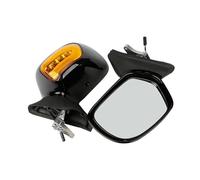 Motorcycle Outer Mirror For Goldwing Gold Wing 1800 GL1800 2001 2002 2003 2004-2015 2016 2017 Motorcycle Rear View Mirror LED Turn Signals(Black - Orange)