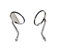 Motorcycle Outer Mirror For Royal For Enfield Himalayan Meteor 350 Motorcycle Retro ABS 7/8'' 8/10MM Universal Round Mirror(Chrome short rod)