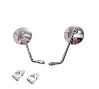 Motorcycle Outer Mirror For Royal For Enfield Himalayan Meteor 350 Motorcycle Retro ABS 7/8'' 8/10MM Universal Round Mirror(Chrome long-holder)