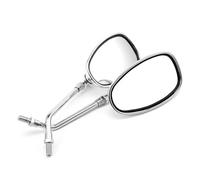Motorcycle Oval Chrome 10mm Rearview Mirrors For Shadow Spirit 750 1100 VTX1300 VTX1800 Rebel CB Cruiser Side Mirror
