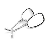 Motorcycle Oval Chrome 10mm Rearview Mirrors For Shadow Spirit 750 1100 VTX1300 VTX1800 Rebel CB Cruiser Side Mirror