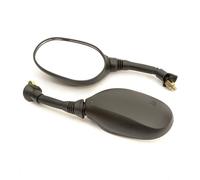 Motorcycle Oval Wing Mirror Set Black 8mm M8 Right Hand Thread Motorbike Bike