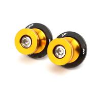 motorcycle paddock stand spools For HAYABUSA 1999-2023 Swingarm Spools Sliders Stand Screws Motorcycle Accessories Bolts 1Pair Scooter Stand CNC M8(YELLOW)