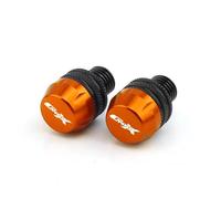 Motorcycle part Accessories Decorative Motorcycle Mirror Hole Caps Mirrors Cap Plug Screw Bolt Covers For BMW C400X 2018 2019 2020 2021 2022 2023 2024(Orange)