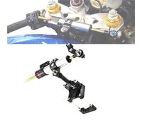 Motorcycle part Adjustable Stabilizer Steering Damper With Bracket Mount For Kawasaki EX300 For NINJA300 2013-2017 2016 2015 2014 Motorcycle Accessories(Black- Silver)