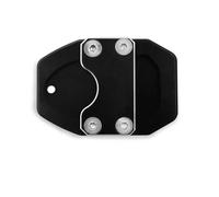 Motorcycle part Foot Side Kickstand For SYM For CRUISYM300 GTS300i For JOYMAX Z300 All Years Motorcycle Enlarge Parking Kick Stand Extension Pad Plate Pedal(Black- Silver)