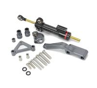 Motorcycle part For Ducati Monster 1100 2008-2024 2023 2022 Motorcycle Steering Damper Stabilizer Mounting Bracket Support Kit(Grey)