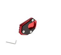 Motorcycle part For Kawasaki Z900 Z650 2012 Motorcycle CNC Kickstand Foot Side Stand Extension Pad Support Plate Enlarge(Black- Silver)