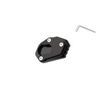 Motorcycle part For Kawasaki Z900 Z650 2012 Motorcycle CNC Kickstand Foot Side Stand Extension Pad Support Plate Enlarge(Black- Silver)