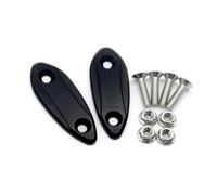 Motorcycle part Motorcycle Accessories Mirror Hole Cover Windshield Windscreen Driven Eliminators Caps For Kawasaki ZX-25R ZX25R ZX 25R 2020 2021 2022 2023 2024(Black- Silver)