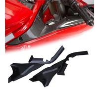 Motorcycle part Motorcycle Accessories Upper Front Air Intake Spoiler Dash Side Cowl Protective Panel Shield Fairing Cover For Ducati For Superbike 1098 / S R 2007-2009(Black- Silver)