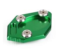 Motorcycle part Motorcycle Anti Skid Kickstand Foot Side Stand Extension Pad Support Plate Enlarger For Kawasaki Z800 2013-2016 ZX6R 2009-2023 ZX636 J300 2011-2023(Green)