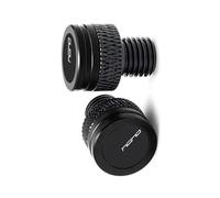 Motorcycle part Motorcycle CNC Rearview Side Mirror Hole Cap Plug Accessories For Benelli TRK 502 Leoncino 500 BJ500 250(Black- Silver)