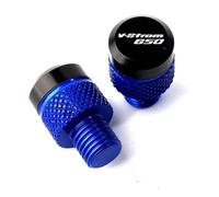 Motorcycle part Motorcycle CNC Rearview Side Mirror Hole Cap Plug Accessories For SUZUKI V Strom 250 650 DL650 VSTROM650 2011-2018(Blue)