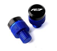 Motorcycle part Motorcycle CNC Rearview Side Mirror Hole Cap Plug Accessories For Y-AMAHA YZF R7 YZFR7 2021 2022 2023 2024(Blue)