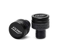 Motorcycle part Motorcycle CNC Rearview Side Mirror Hole Cap Plug For Harley For Softail Low Rider ST FXLRST FXRST Breakout For Touring CVO 117(Black- Silver)