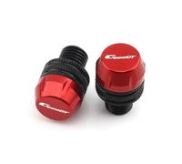 Motorcycle part Motorcycle Decorative Mirror Hole Caps Mirrors Plug Screw Covers For BMW C400GT C400 GT 2019 2020 2021 2022 2023 2024 2025(Black- Silver)