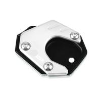 Motorcycle part Motorcycle Foot Side Stand Pad Plate Kickstand Enlarger Support Extension For H-onda CB125R 2018 2019 2020 2021 CB 125R CB125 R(Silver)