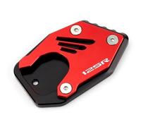 Motorcycle part Motorcycle For H-onda CB125R CB 125R CB125 R 125 2018 2019 2020 2021 Accessories Kickstand Enlarge Plate Side Stand Extension Pad(Black- Silver)