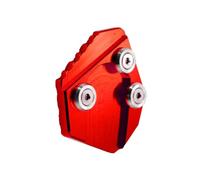 Motorcycle part Motorcycle For Y-AMAHA For FORCE155 SMAX155 For FORCE 155 SMAX Accessories Kickstand Enlarge Plate Side Stand Extension Pad(Black- Silver)