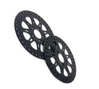 Motorcycle part Motorcycle Front Brake Discs Disks Rotors For HARLEY For DAVIDSON FLHTC For Electra Glide Classic 2004 2005 2006 2007(Black- Silver)