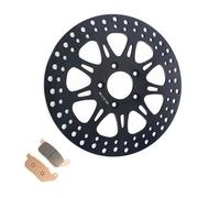 Motorcycle part Motorcycle Front Brake Disk Disc Rotor Pads For HARLEY For DAVIDSON Sportster 883R XL883R 2005 2006 2007(Black- Silver)