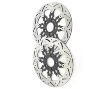Motorcycle part Motorcycle Front Rear Brake Discs Rotors For HARLEY For DAVIDSON FLHTCU-I For Electra Glide Ultra Classic 2000 2001 2002 2003 2004 2005 2006 2007(Black Silver)