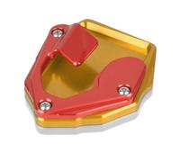 Motorcycle part Motorcycle Kickstand Foot Side Stand Enlarge Extension Pad Support For H-onda CRF1000L Africa Twin AfricaTwin 2015-2019 2016 2017 2018(Gold red)