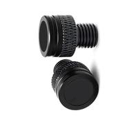 Motorcycle part Motorcycle Mirror Hole Decorative Cover Rearview Base Baffle Eliminators Cap Accessories For H-onda MSX125 For GROM 2013-2025(Black- Silver)