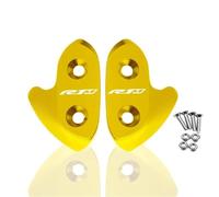 Motorcycle part Motorcycle Rearview Mirror Hole Cap Rear View Side Mirrors Bracket Clamp Cover Aluminum For Y-AMAHA YZF-R1M 2016 2017 2018 2019(Yellow)