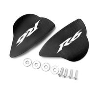 Motorcycle part Motorcycle Rearview Mirrors Side Bracket Hole Caps For Y-AMAHA YZFR6 YZF R6 2017 2018 2019 2020 2021 2022(Black- Silver)