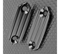 Motorcycle part Rear View Mirror Hole Cap Block Off Base Plates Cover For Kawasaki ZX-6R 2019-2025 For Ninja 500 400 300 250 250SL 2024(Black- Silver)