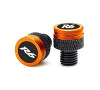 Motorcycle part Rearview Mirror Hole Plug Base Baffle Remover Motorcycle Accessories For Y-AMAHA YZF R6 YZFR6 2020(Orange)