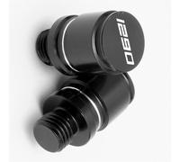 Motorcycle part Rearview Side Mirror Hole Plug Screw Bolts M10X1.25 For 1290 ADVENTURE 2015 2016 2017 2018(Black- Silver)