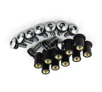 Motorcycle parts 10 Pcs M5*16 Windscreen Bolts Windshield Deflectors Screws For Kawasaki ZX6R 1993-2016 2015 2014 2013 2012 2011 2010 2009 ZX7R 1996-2003(Titanium)