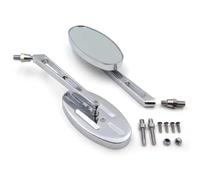 Motorcycle Parts Alloy Rearview Oval Mirror For CBR600 F4/F4i 900RR 929RR 954RR RC51 Chrome