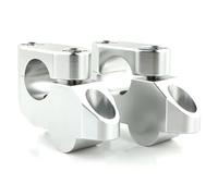 Motorcycle parts Compatible With MT-25 2015-2021 For MT-03 For MT-15 2016-2021 Universal Handlebar Bar Risers Bar Clamps Motorbike Dirt Bikes Handle Bars Riser(Silver)