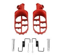 Motorcycle Parts Foot Pegs Pedals/Fit for Suzuki/Fit for Yamaha DL650 PW 80 TW200 Moto Dirt Pit Bike Motocross Modified Accessories Enduro(Red)