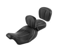 Motorcycle Passenger Backrest Motorcycle Driver Passenger Seat Backrest Pad Fit For Harley Touring Electra Glide Road Glide 2009-2024 Rear Passenger Seat Accessories(A White)