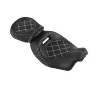 Motorcycle Passenger Backrest Motorcycle Driver Passenger Seat Fit For Harley Touring Road Glide Special FLTRX FLTRXS 2009-2024 Rear Passenger Seat Accessories(A White)