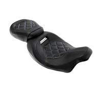 Motorcycle Passenger Backrest Motorcycle Driver Passenger Seat Fit For Harley Touring Road Glide Special FLTRX FLTRXS 2009-2024 Rear Passenger Seat Accessories(A Blue)