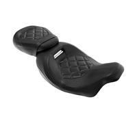Motorcycle Passenger Backrest Motorcycle Driver Passenger Seat Fit For Harley Touring Road Glide Special FLTRX FLTRXS 2009-2024 Rear Passenger Seat Accessories(A Black)