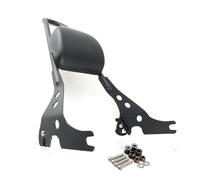 Motorcycle Passenger Backrest Motorcycle Rear Sissy Bar Passenger Luggage Rack Backrest Cushion Pad Fit For Harley Street 500 750 2015 2016 Rear Passenger Seat Accessories(Black)