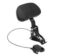 Motorcycle Passenger Backrest Pad Black Motorcycle Driver Rider Front Backrest Mounting Kit For Touring CVO For Street Glide For Road King 2009-2023