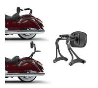 Motorcycle Passenger/Driver Backrest Sissy Bar Luggage Rack Adjustable For Indian For Roadmaster 2015 2016 2017 2018 2019 2020 2021 2022 2023 2024