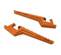 Motorcycle Passenger Footpegs For Honda CRF450R CRF450RWE CRF450RX CRF450X CRF450RL CRF450L CRF250RX CRF250R Extensions(Orange)