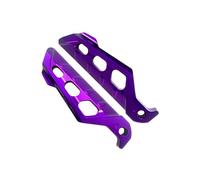 Motorcycle Passenger Footrest Trim Cover Pair, Purple