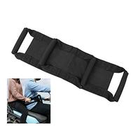 Motorcycle Passenger Grab Handles,Safety Grips With 4 Handels,For Atv Motobike,Adjustable Belt,Oxford Black 45 * 17cm