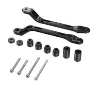 Motorcycle Passenger Rear Grab Handle Luggage Rack Aluminum For Tenere 700 For XTZ700 For T700 2019-2024 2020 2021 2022 2023 Rack Suitcase Bracket(Grab Handle BK)